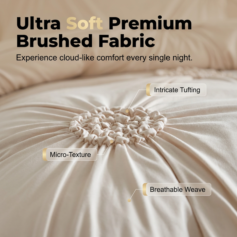 LuxePleat – Soft Touch Pinch Pleat Duvet Set