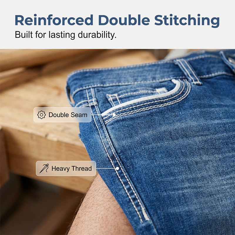 FlexForge – Double-Stitched Stretch Men’s Jeans