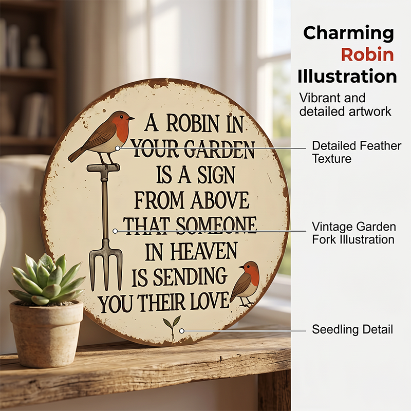 RobinComfort – Rustic Heaven Memorial Sign