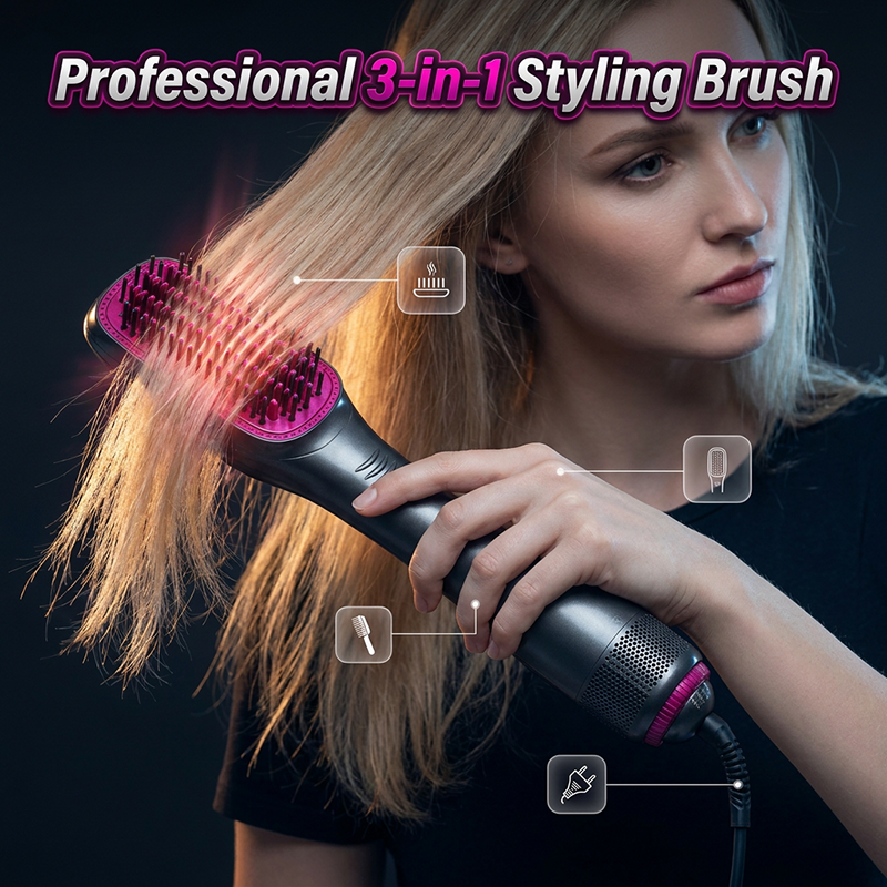 VolumeAir – 3-in-1 Professional Hair Drying & Styling Brush