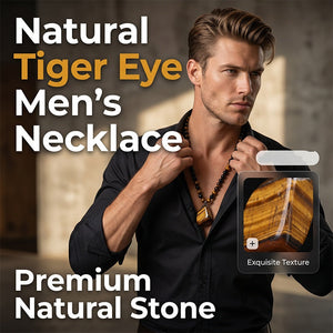 ValorStone – Natural Tiger Eye Energy Bead Necklace
