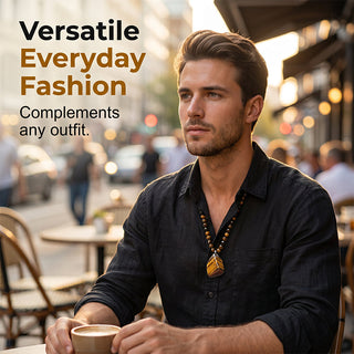 ValorStone – Natural Tiger Eye Energy Bead Necklace