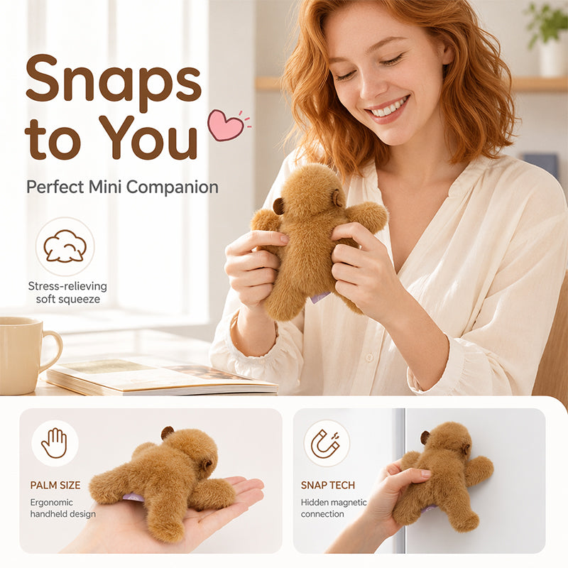 CuddleSnap – Plushie Fridge Magnet Doll