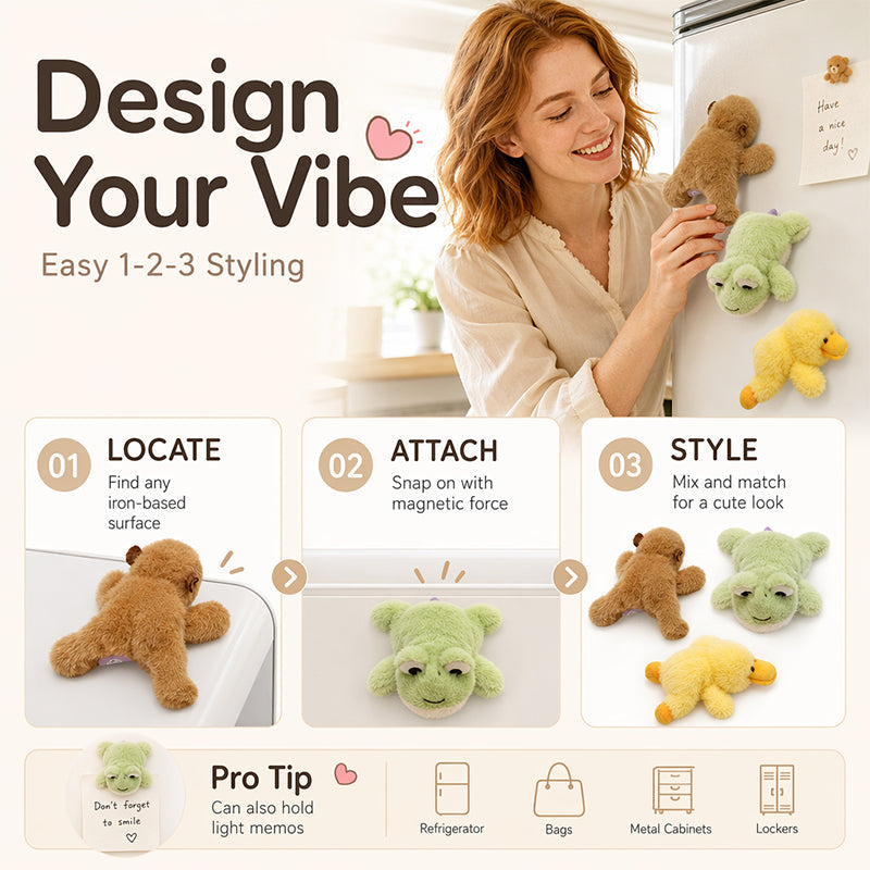 CuddleSnap – Plushie Fridge Magnet Doll