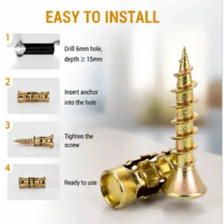 WallGrip – Self-Drilling Drywall Anchor Kit