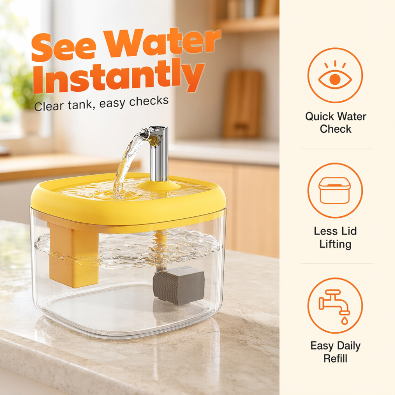 AquaPaws – Silent Automatic Pet Water Dispenser Bowl