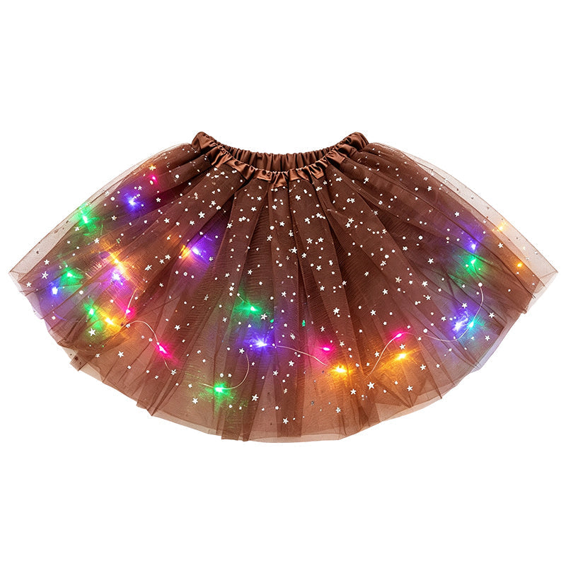 GlowTwirl – Light-Up Star Mesh Princess Tutu