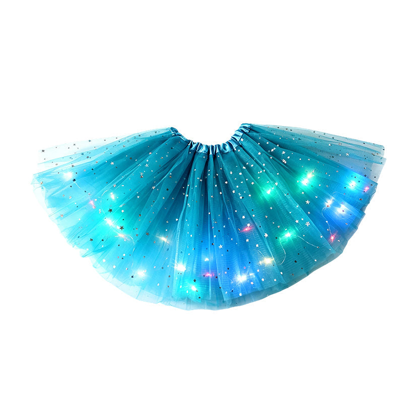 GlowTwirl – Light-Up Star Mesh Princess Tutu