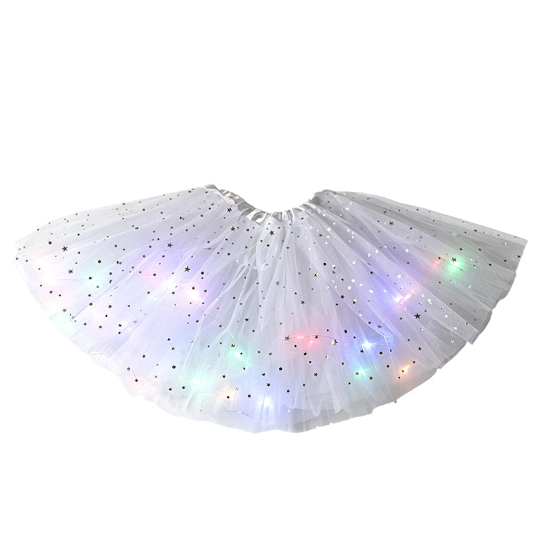 GlowTwirl – Light-Up Star Mesh Princess Tutu