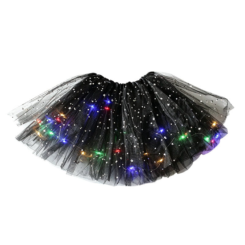 GlowTwirl – Light-Up Star Mesh Princess Tutu
