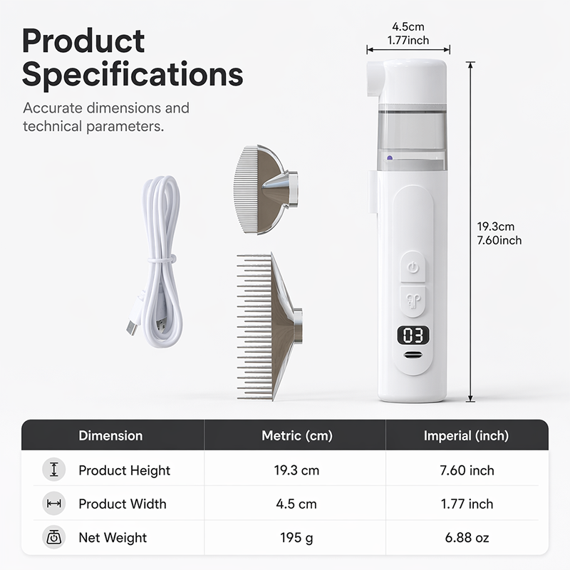 PawForce – Electric Pet Grooming Comb