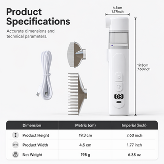 PawForce – Electric Pet Grooming Comb