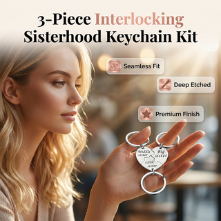 ForeverLoop – Meaningful Stainless Steel Sisterhood Keychain Set