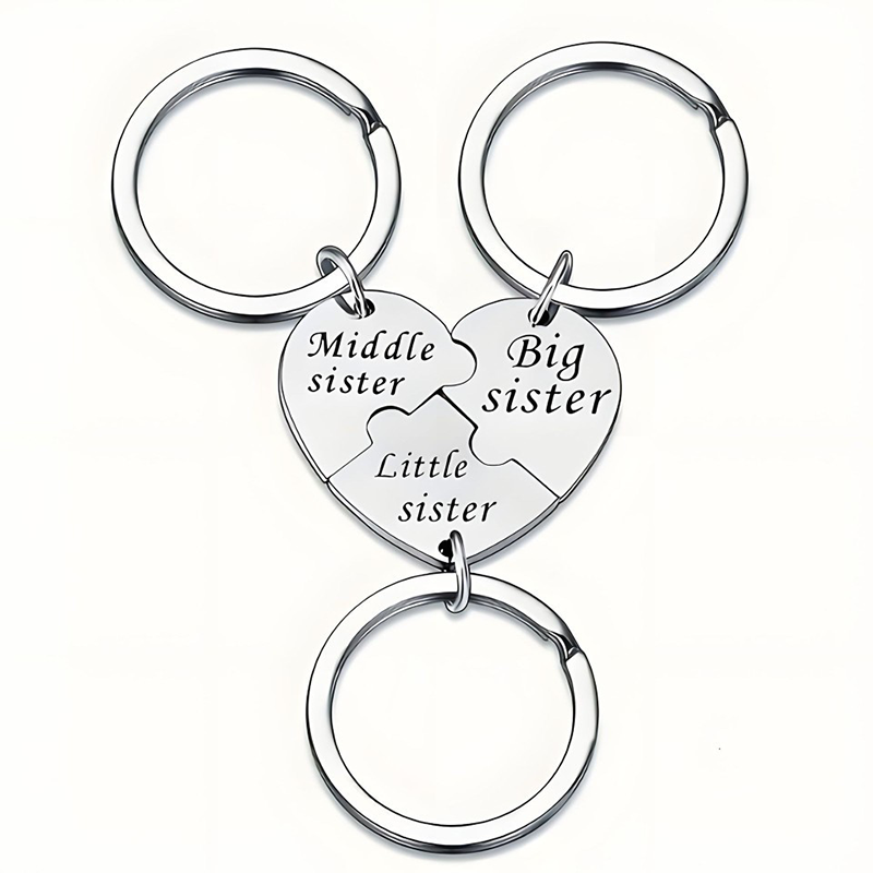 ForeverLoop – Meaningful Stainless Steel Sisterhood Keychain Set
