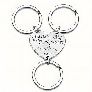 ForeverLoop – Meaningful Stainless Steel Sisterhood Keychain Set