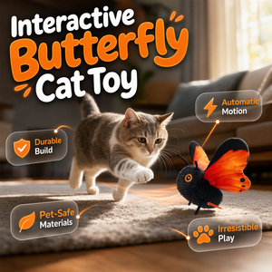 FlutterPaws – Smart Sensing Flapping Butterfly Toy