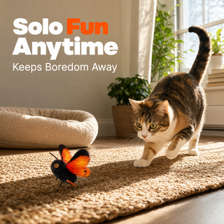 FlutterPaws – Smart Sensing Flapping Butterfly Toy