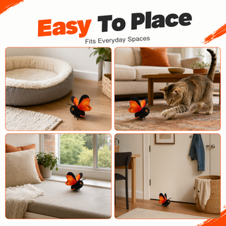 FlutterPaws – Smart Sensing Flapping Butterfly Toy