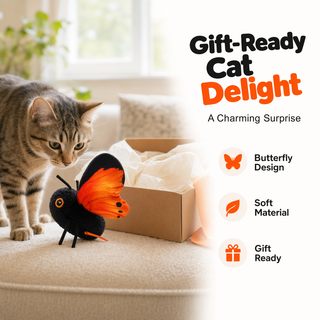 FlutterPaws – Smart Sensing Flapping Butterfly Toy