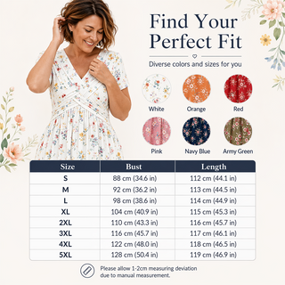 StyleBloom – Floral V-Neck Twist-Waist Dress