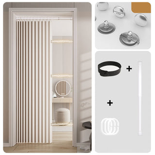 PrivacyEase – No-Drill Magnetic Folding Door Curtain