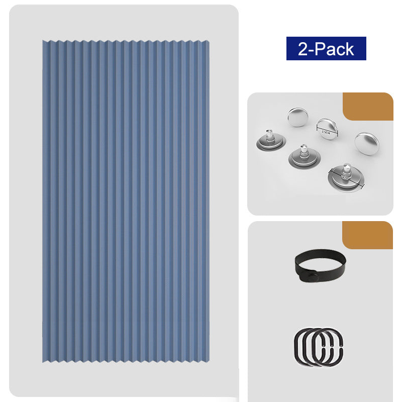 PrivacyEase – No-Drill Magnetic Folding Door Curtain