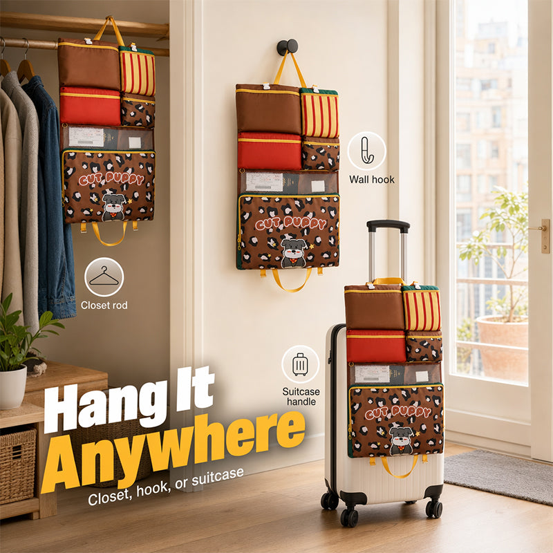 TravelNest – 7-in-1 Foldable Hanging Travel Organizer