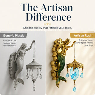 MermaidGlow – Vintage Mermaid Wall Light