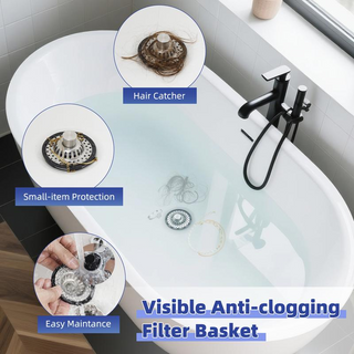 DrainGuard – Stainless Steel Kitchen Sink Strainer