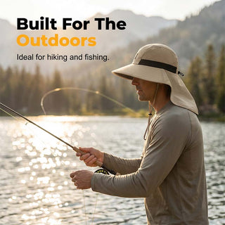 SunGuard – UPF 50+ Wide Brim Neck Flap Sun Hat