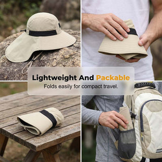 SunGuard – UPF 50+ Wide Brim Neck Flap Sun Hat