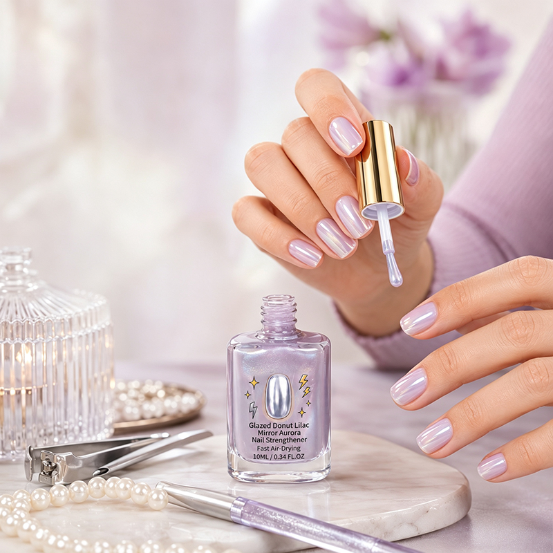 LilacLustre – Glossy Nail Strengthening & Protection Treatment