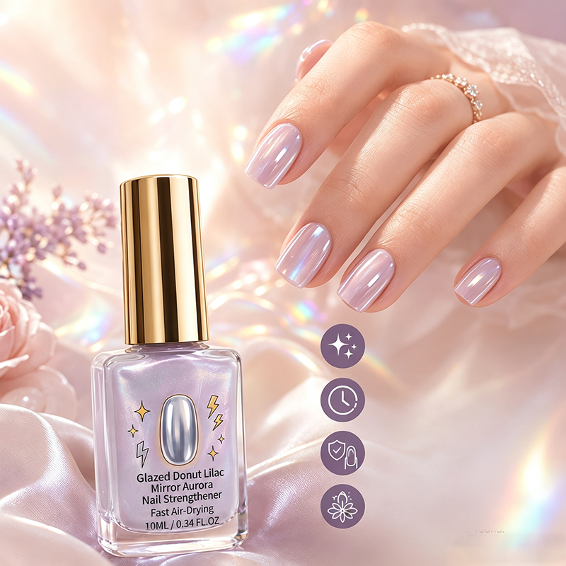 LilacLustre – Glossy Nail Strengthening & Protection Treatment