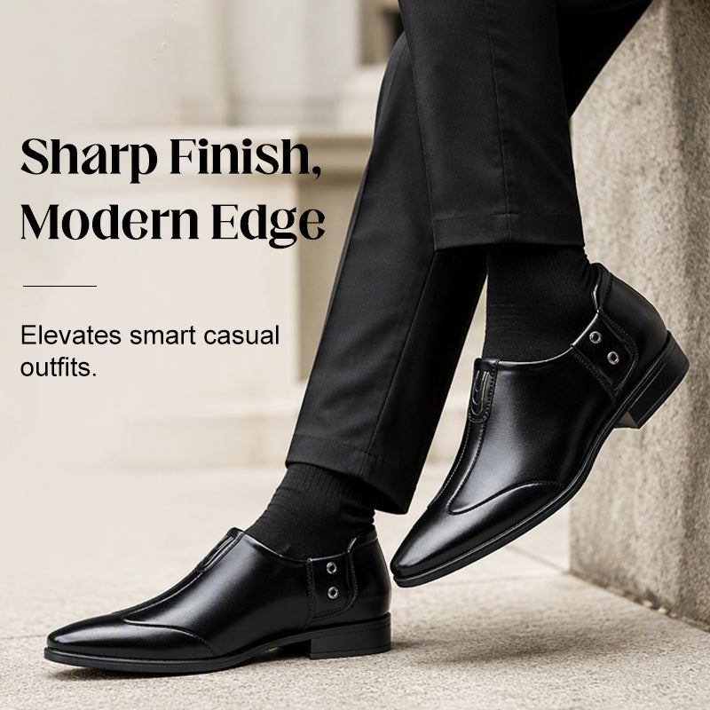 StrideLux – Pointed Toe Slip-On Loafers