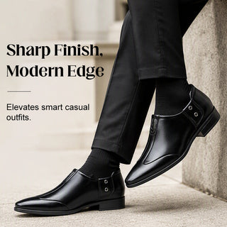 StrideLux – Pointed Toe Slip-On Loafers