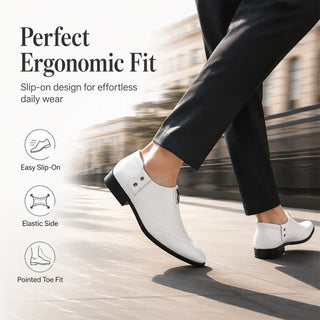 StrideLux – Pointed Toe Slip-On Loafers