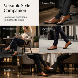 StrideLux – Pointed Toe Slip-On Loafers