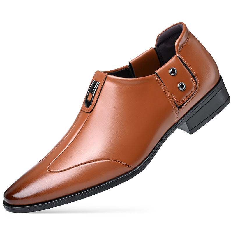 StrideLux – Pointed Toe Slip-On Loafers