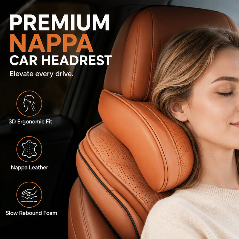 ComfortNest – Ergonomic Memory Foam Car Neck Pillow