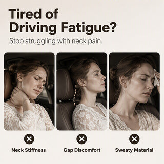 ComfortNest – Ergonomic Memory Foam Car Neck Pillow