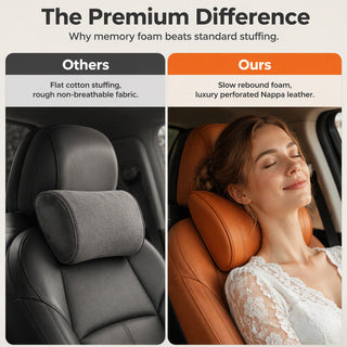 ComfortNest – Ergonomic Memory Foam Car Neck Pillow