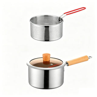 CrispPro – 304 Stainless Steel Oil-Saving Fryer Pot