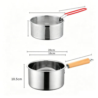 CrispPro – 304 Stainless Steel Oil-Saving Fryer Pot