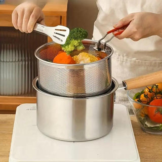 CrispPro – 304 Stainless Steel Oil-Saving Fryer Pot