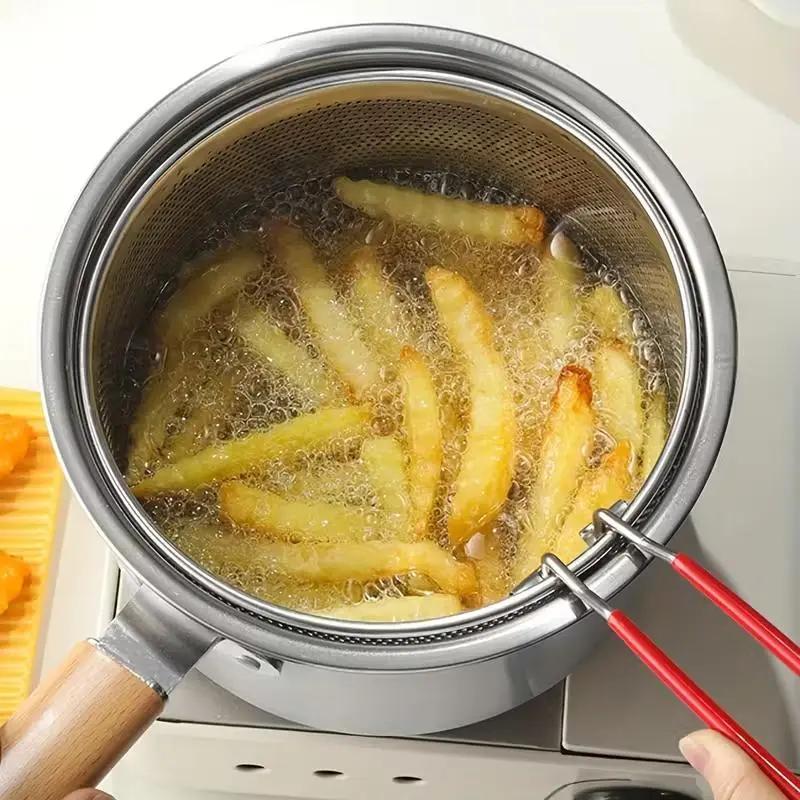 CrispPro – 304 Stainless Steel Oil-Saving Fryer Pot