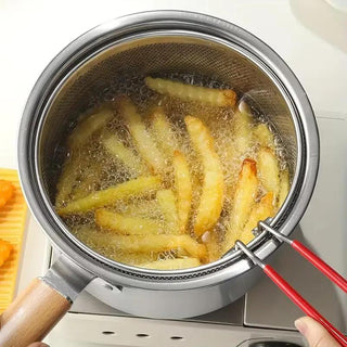 CrispPro – 304 Stainless Steel Oil-Saving Fryer Pot