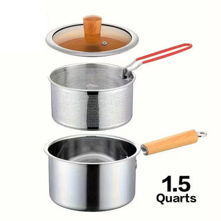 CrispPro – 304 Stainless Steel Oil-Saving Fryer Pot