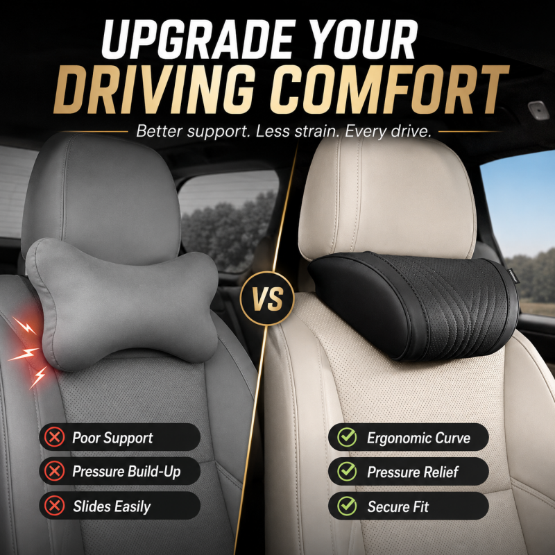 RoadLuxe – Luxury Breathable Car Neck Support Cushion