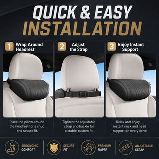 RoadLuxe – Luxury Breathable Car Neck Support Cushion
