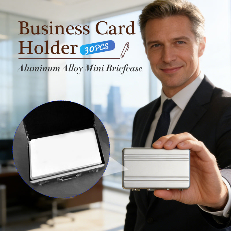 BriefGuard – Mini Briefcase Business Card Organizer